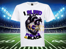 Load image into Gallery viewer, I Bleed Football T-Shirts - ALL TEAMS AVAILABLE