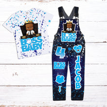 Load image into Gallery viewer, Kid's Denim Birthday Outfit Custom