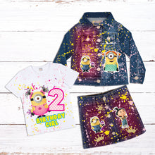 Load image into Gallery viewer, Kid's Denim Birthday Outfit Custom