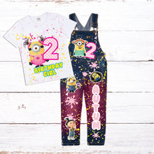 Load image into Gallery viewer, Kid's Denim Birthday Outfit Custom