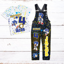 Load image into Gallery viewer, Kid's Denim Birthday Outfit Custom