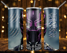 Load image into Gallery viewer, Black Panther Wakanda Forever Inspired Tumblers
