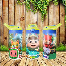Load image into Gallery viewer, Cocomelon Flip Top or Sippy Cup Tumbler
