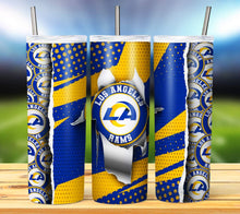 Load image into Gallery viewer, Team Football Tumbler - Various Designs
