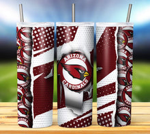 Load image into Gallery viewer, Team Football Tumbler - Various Designs
