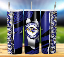 Load image into Gallery viewer, Team Football Tumbler - Various Designs
