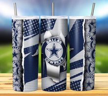 Load image into Gallery viewer, Team Football Tumbler - Various Designs
