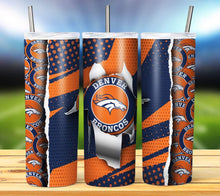 Load image into Gallery viewer, Team Football Tumbler - Various Designs
