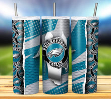 Load image into Gallery viewer, Team Football Tumbler - Various Designs
