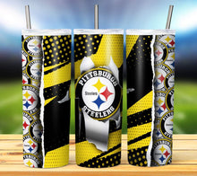 Load image into Gallery viewer, Team Football Tumbler - Various Designs
