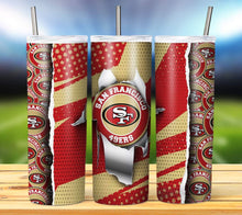 Load image into Gallery viewer, Team Football Tumbler - Various Designs
