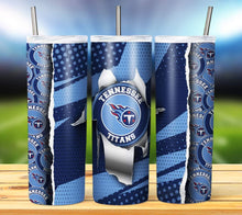 Load image into Gallery viewer, Team Football Tumbler - Various Designs
